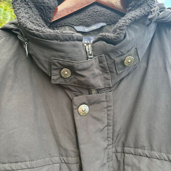 Nautica Insulated Winter Parka with Hood & 4 Pockets, True Black Men's XXL - Picture 4 of 15